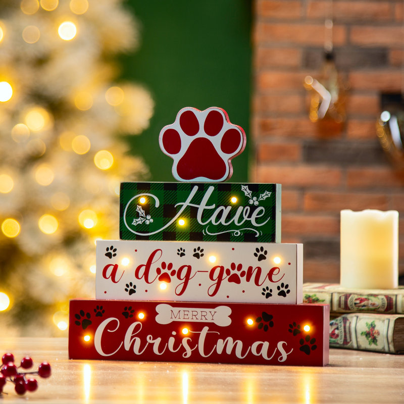The Holiday Aisle® Wooden Pet Block Word Sign Wayfair